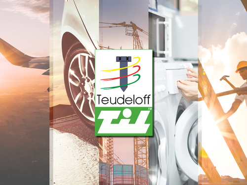 Teudeloff logo on Aerospace, Automotive, Construction, White Goods, Wood