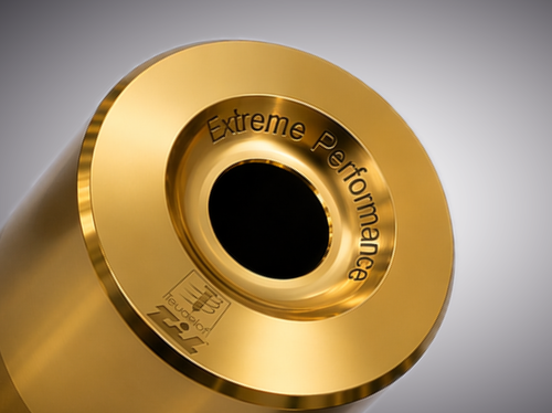 goldener Halter auf grauem Hintergrund