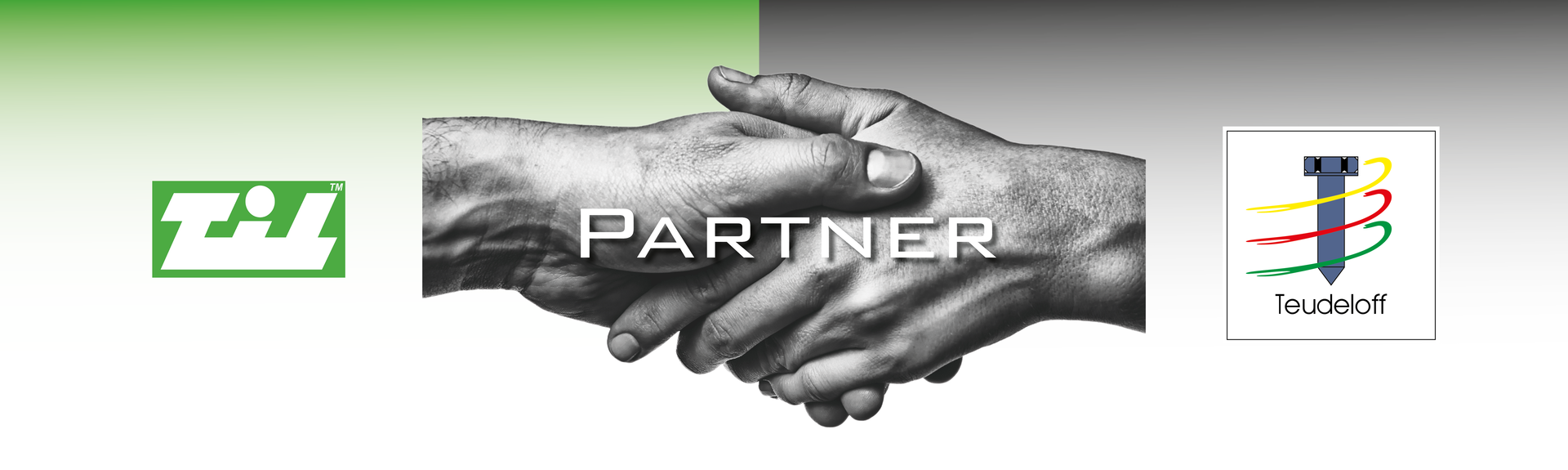 Partners: TiL and Teudeloff - Logos shake hands
